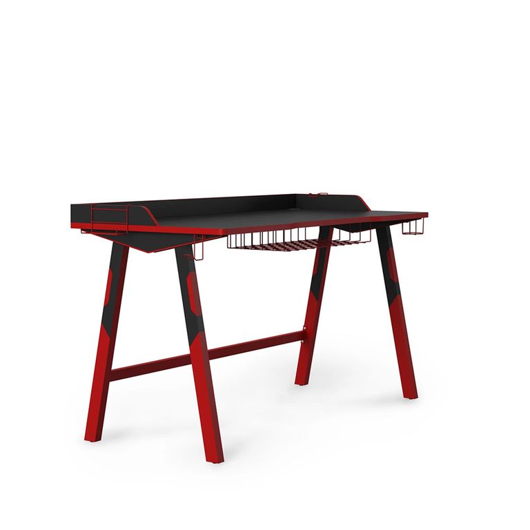 Fuego Gaming Desk - Red & Black - AW9230