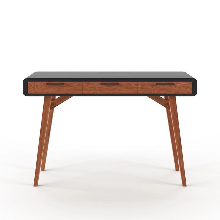 Pevensey Study Desk - Black & Oak - AW3150