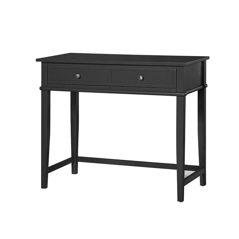 Franklin Writing Desk - Painted - 2 Drawer - Black - 7919872COMUK