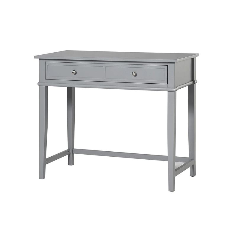 Franklin Writing Desk - Painted - 2 Drawer - Grey - 7919815COMUK