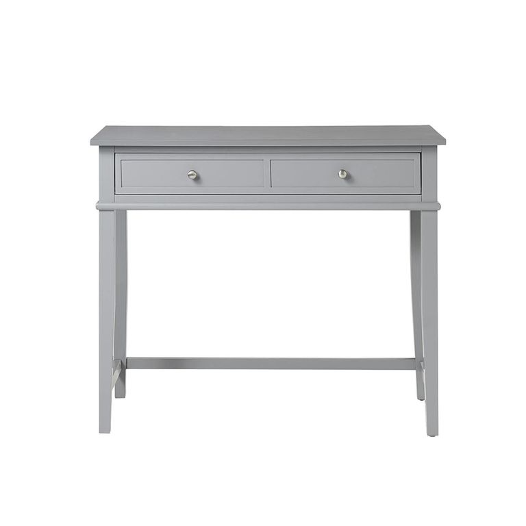 Franklin Writing Desk - Painted - 2 Drawer - Grey - 7919815COMUK