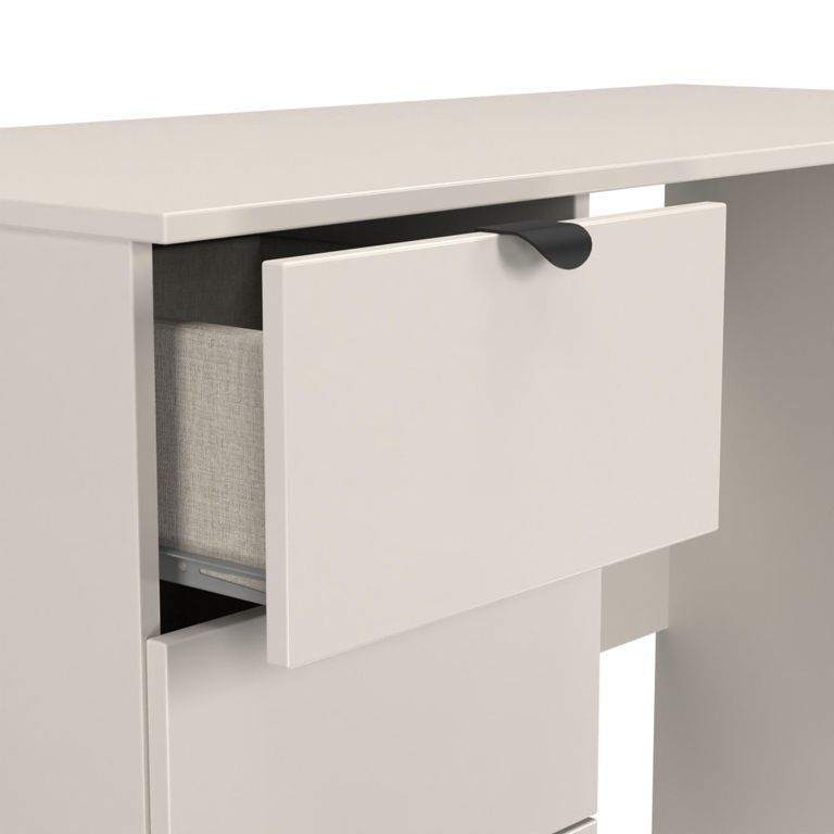 Bora Desk - 3 Drawer - Open Shelf - Kashmir Matt