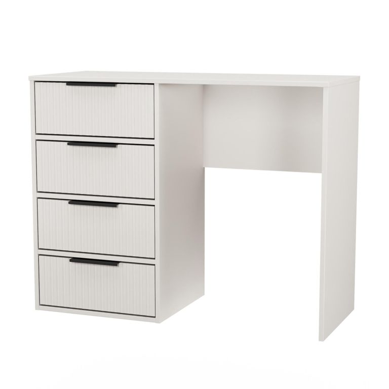 Fluted Desk - 4 Drawer - Kashmir Matt