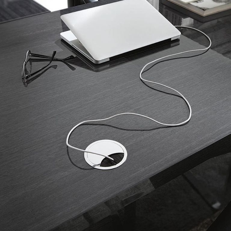 Montecarlo Office Desk - 180cm - Grey Koto High Gloss