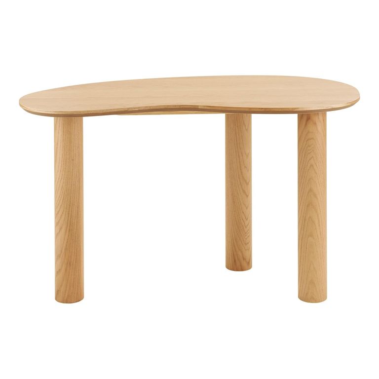 Livigno Oak Desk - Kidney Shape - Natural