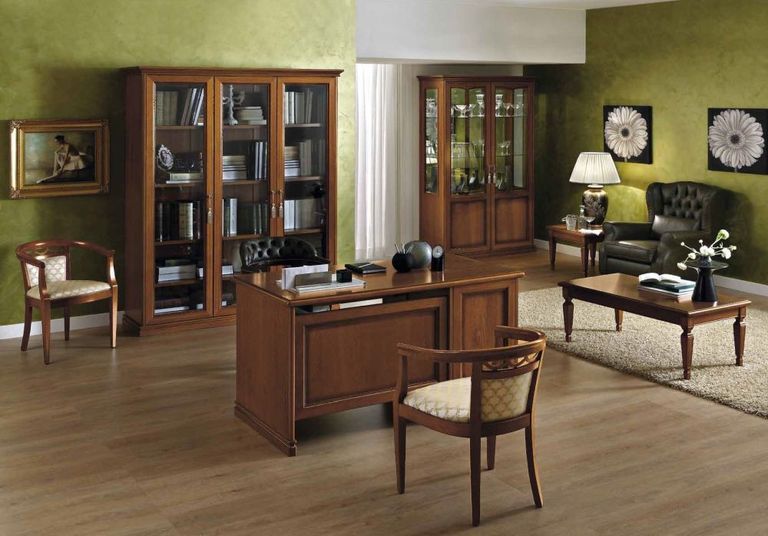 Nostalgia Computer Desk - Single Pedestal - Walnut