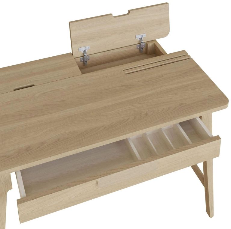 Clearance - Carlton Andersson Desk Table - 1 Drawer - Oak - FSS15464