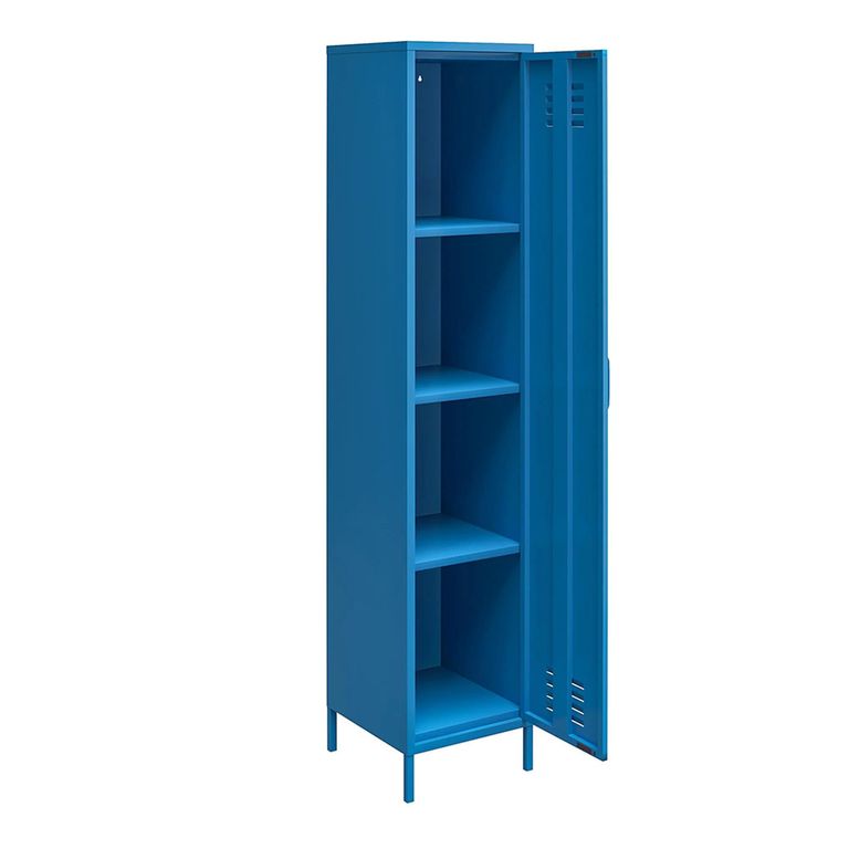 Novogratz Cache Tall Locker Storage Cabinet - Blue - 5244810COMNUK