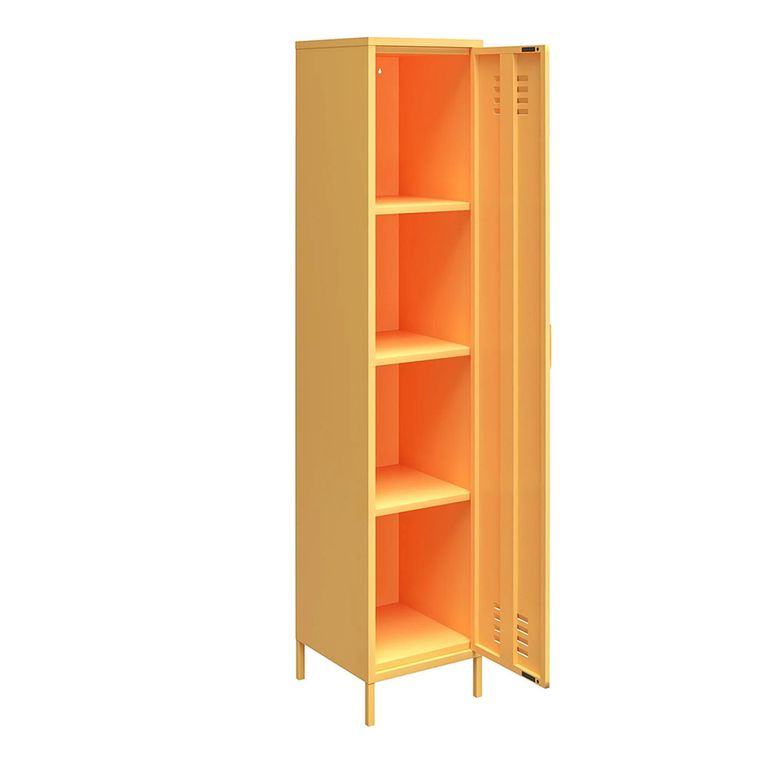 Novogratz Cache Tall Locker Storage Cabinet - Yellow - 5244814COMNUK