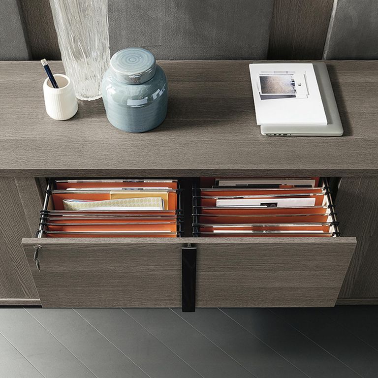 Tivoli Filing Cabinet - Grey Wood