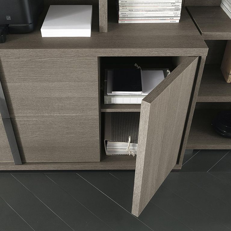 Tivoli Filing Cabinet - Grey Wood