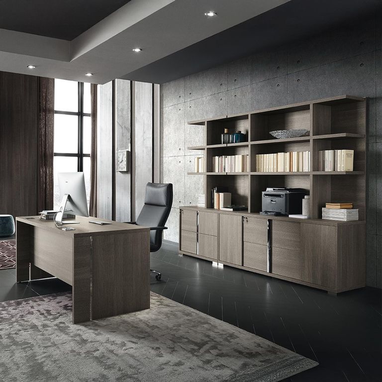 Tivoli Filing Cabinet - Grey Wood