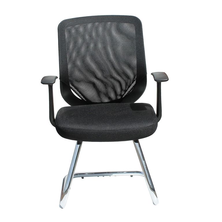 Atlanta Mesh Back Visitor Chair - Black - AOC9201-V-BLK