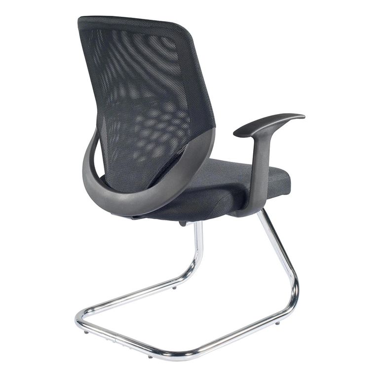 Atlanta Mesh Back Visitor Chair - Black - AOC9201-V-BLK