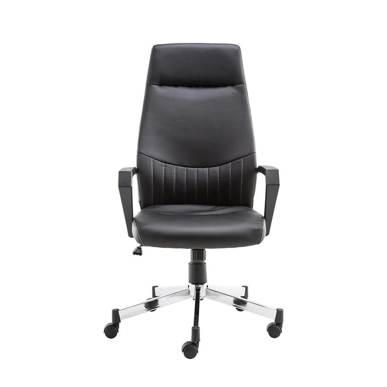 Brooklyn High Back Operator Desk Chair - Faux Leather - Black - AOC3122HB-BLK
