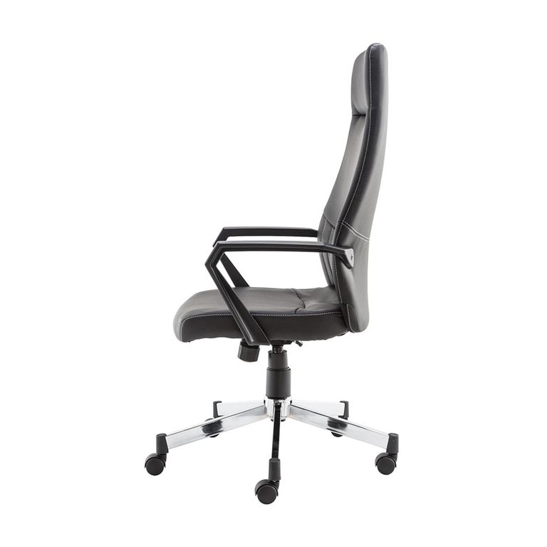 Brooklyn High Back Operator Desk Chair - Faux Leather - Black - AOC3122HB-BLK