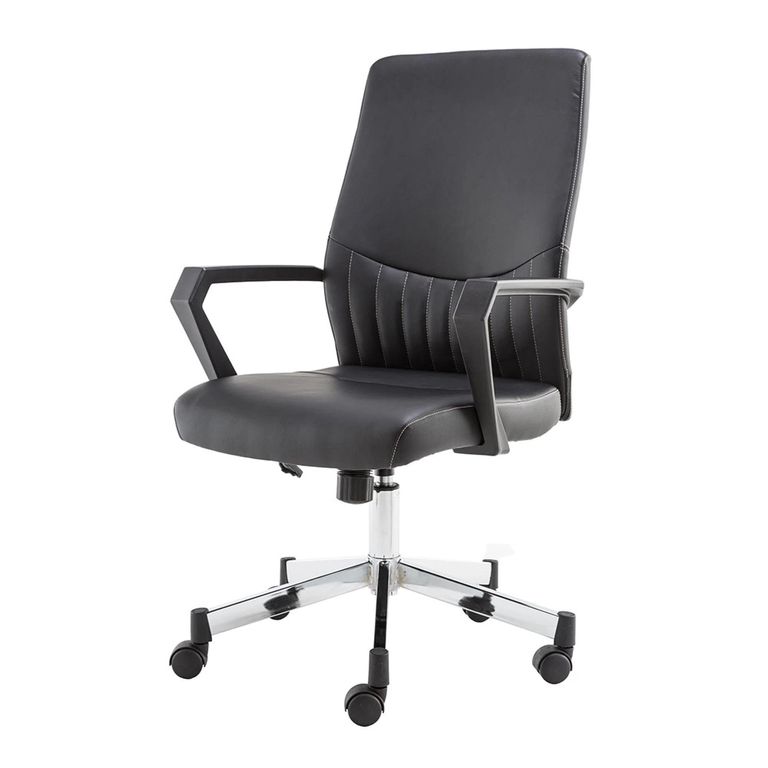 Brooklyn Operator Desk Chair - Faux Leather - Black - AOC3122-BLK
