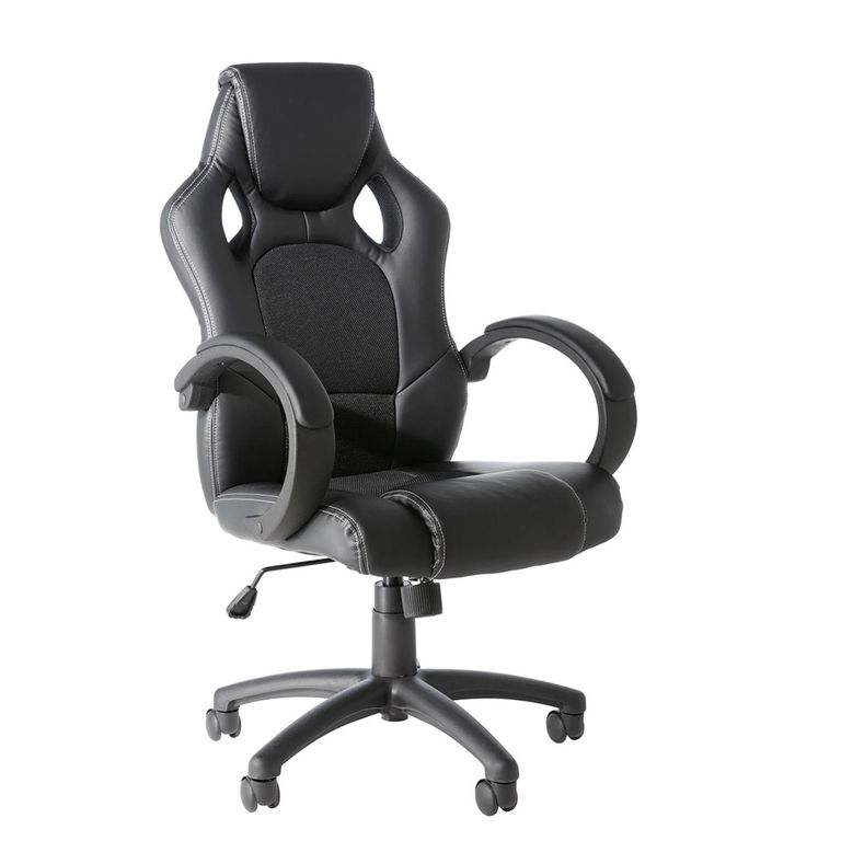 Daytona Gaming Executive Chair - Leather - Black - AOC5006BLK