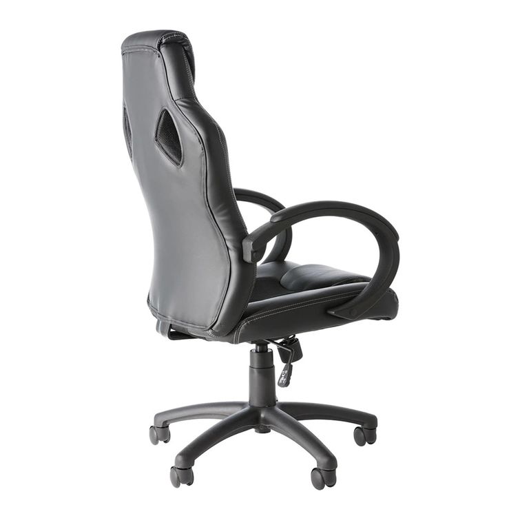 Daytona Gaming Executive Chair - Leather - Black - AOC5006BLK