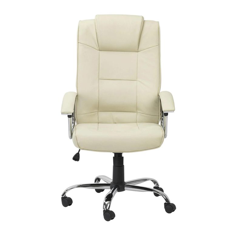 Houston Leather Chair - Cream - AOC4201A-L-CM