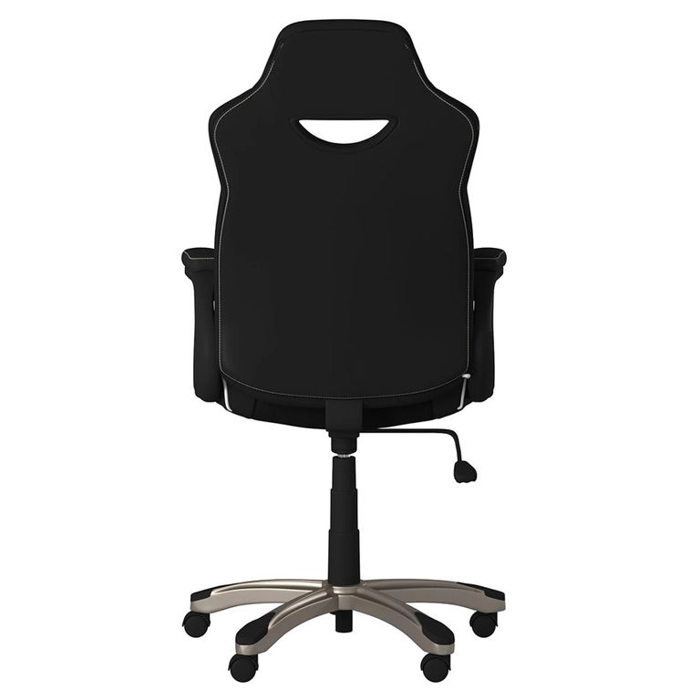 Silverstone Faux Leather Office Chair - Black - AOC2282BLK