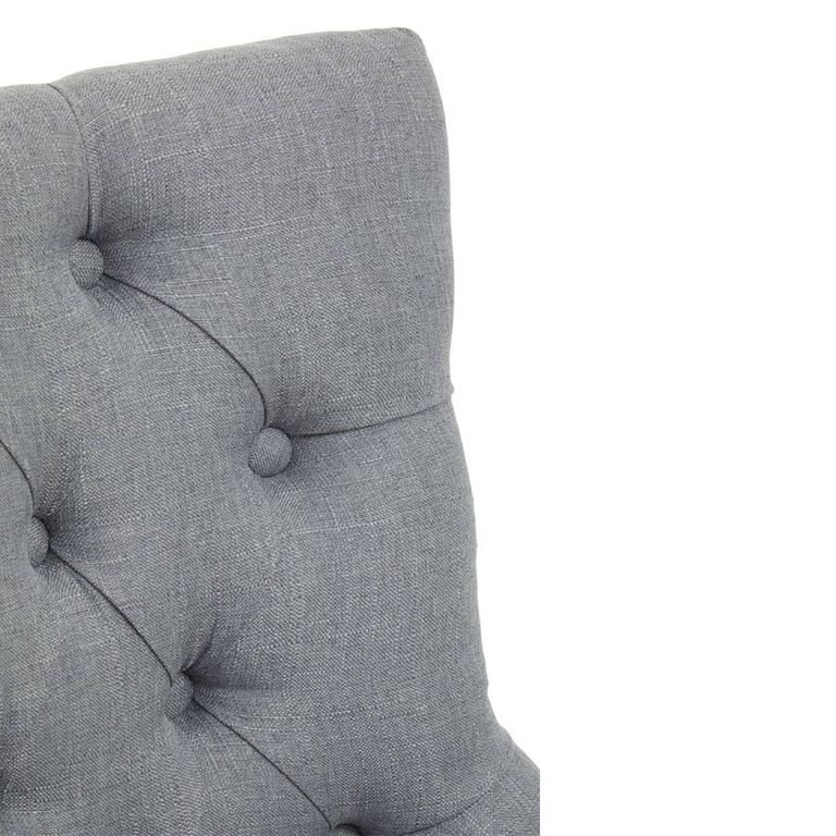 Anita Office Chair - Grey Fabric with Chrome Base