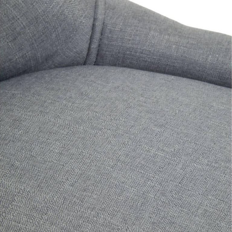 Anita Office Chair - Grey Fabric with Chrome Base
