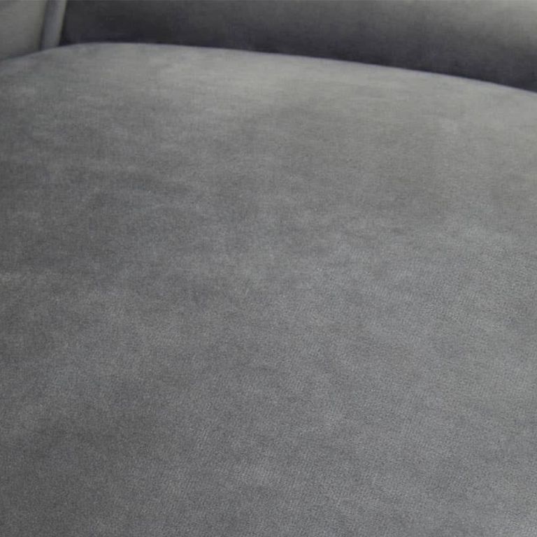 Anita Office Chair - Grey Velvet with Gold Base