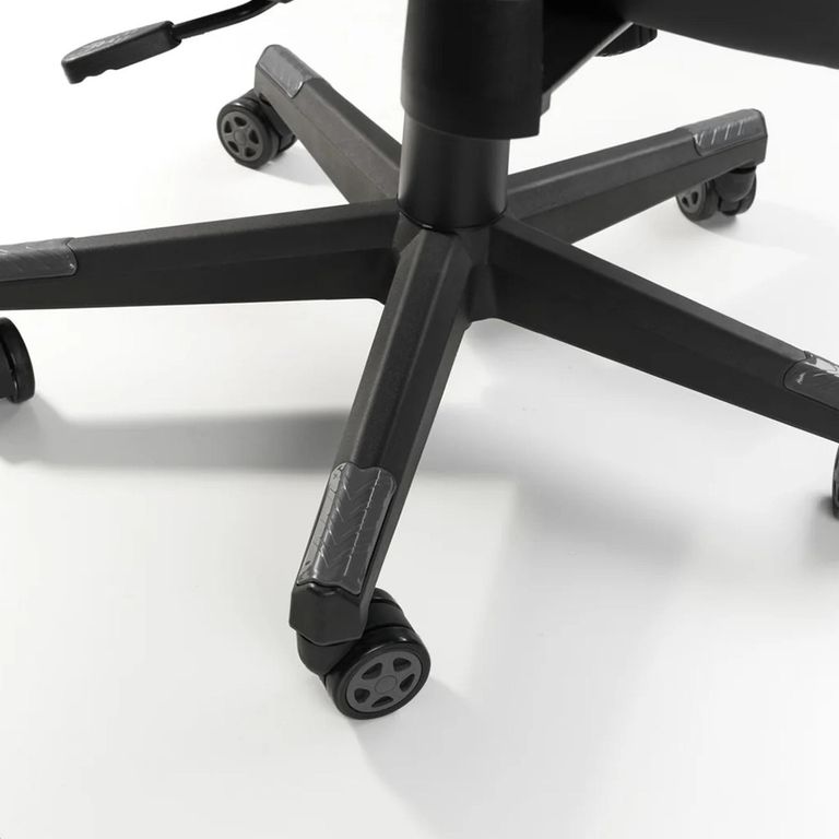 Meteor Gaming Swivel Chair - Black and Grey - Faux Leather and Metal