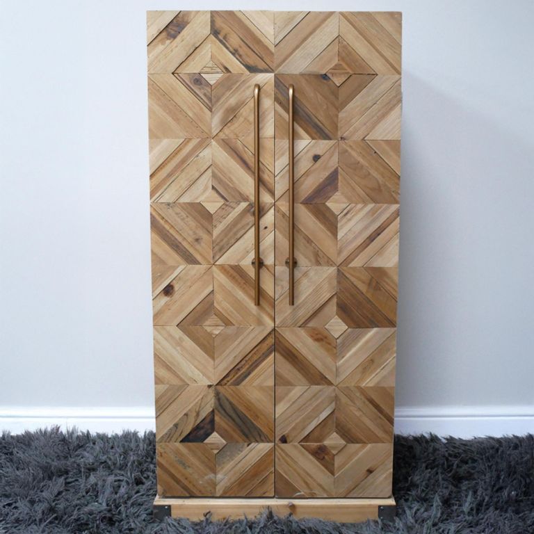Wine Cabinet - 2 Door - Fir Wood