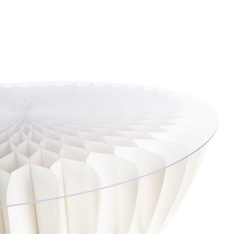 Bar Table - Round - Off White - Acrylic and Foldable Paper