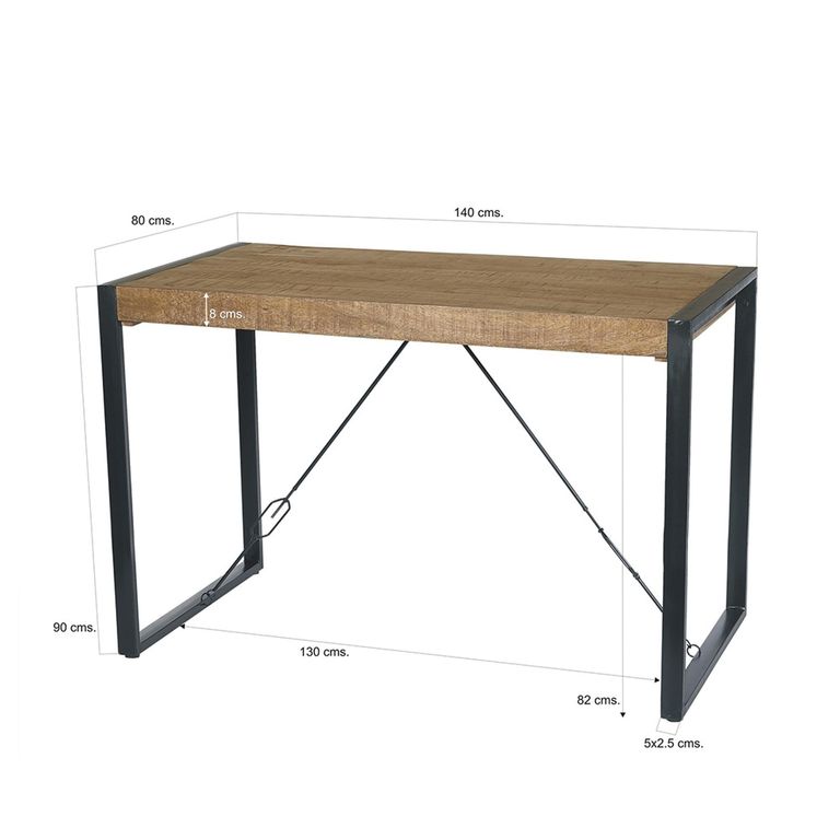 Nairobi Bar Table - Natural - Rustic Mango Wood