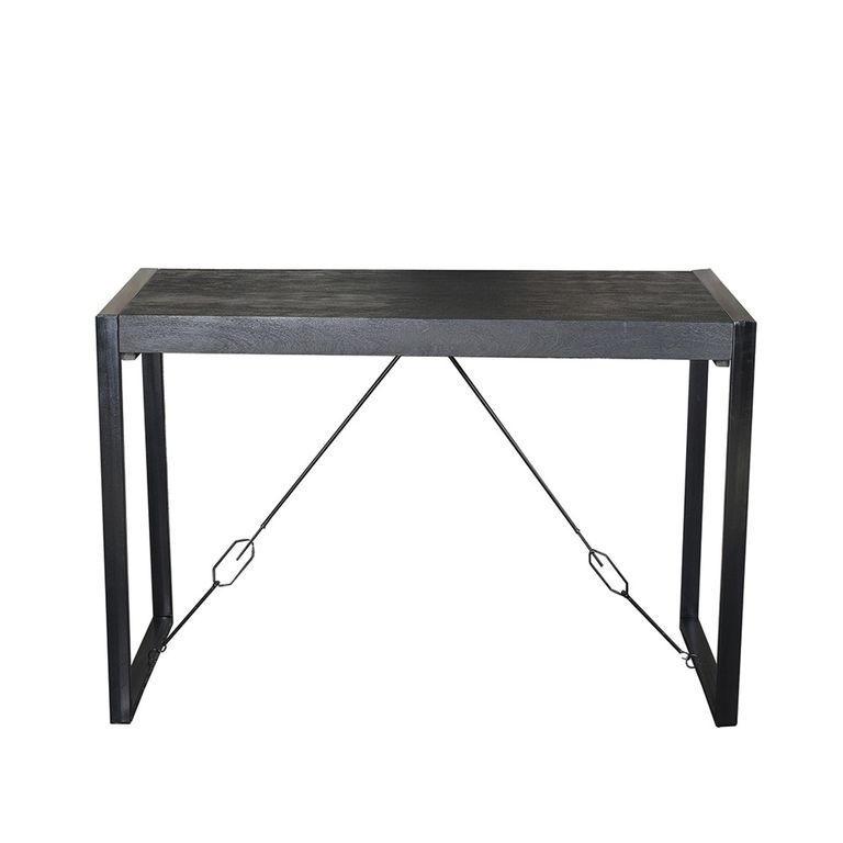 Norris Bar Table - Charcoal - Rustic Mango Wood
