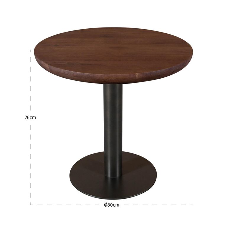 Baldwin Bistro Table - Round - Mango Wood