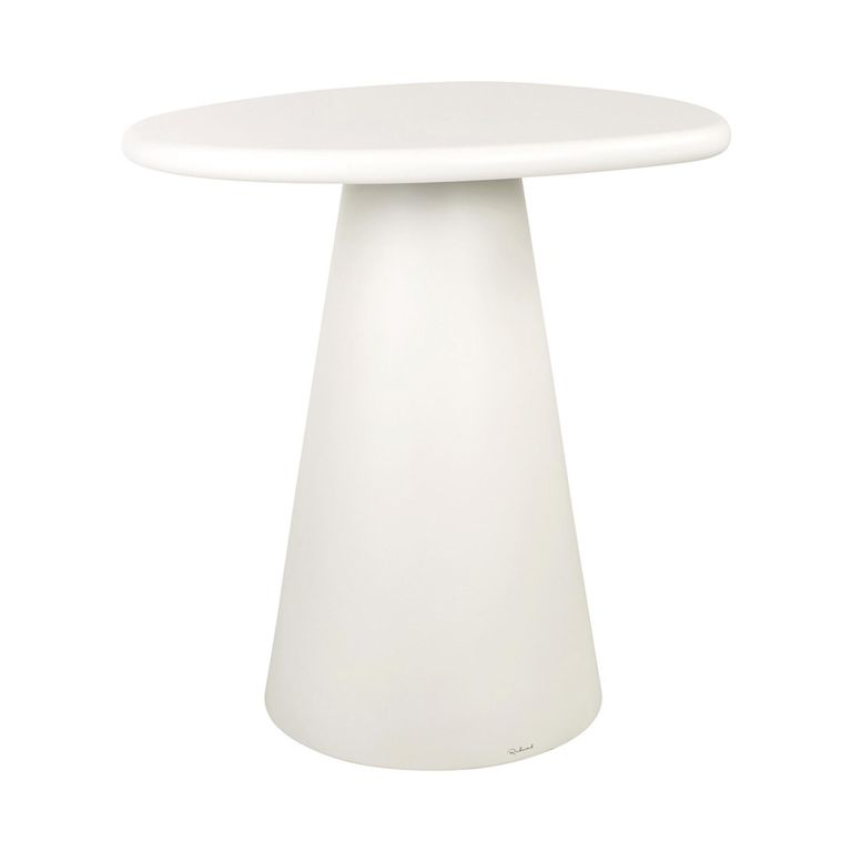 Bloomstone Bar Table - Pebble - White