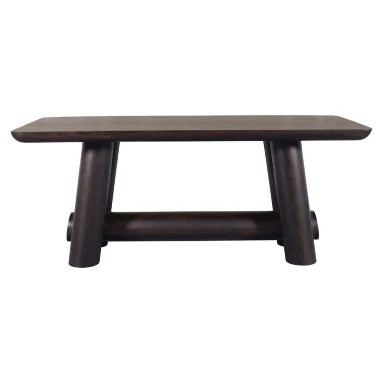 Menara Bar Counter Table - Brown - Acacia Wood