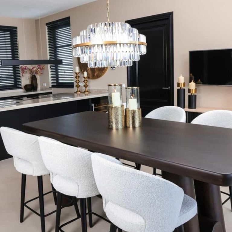 Menara Bar Counter Table - Brown - Acacia Wood