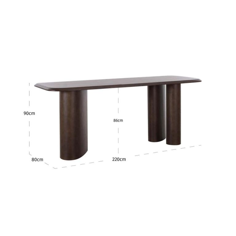 Prancer Bar Counter Table - Brown - Wood