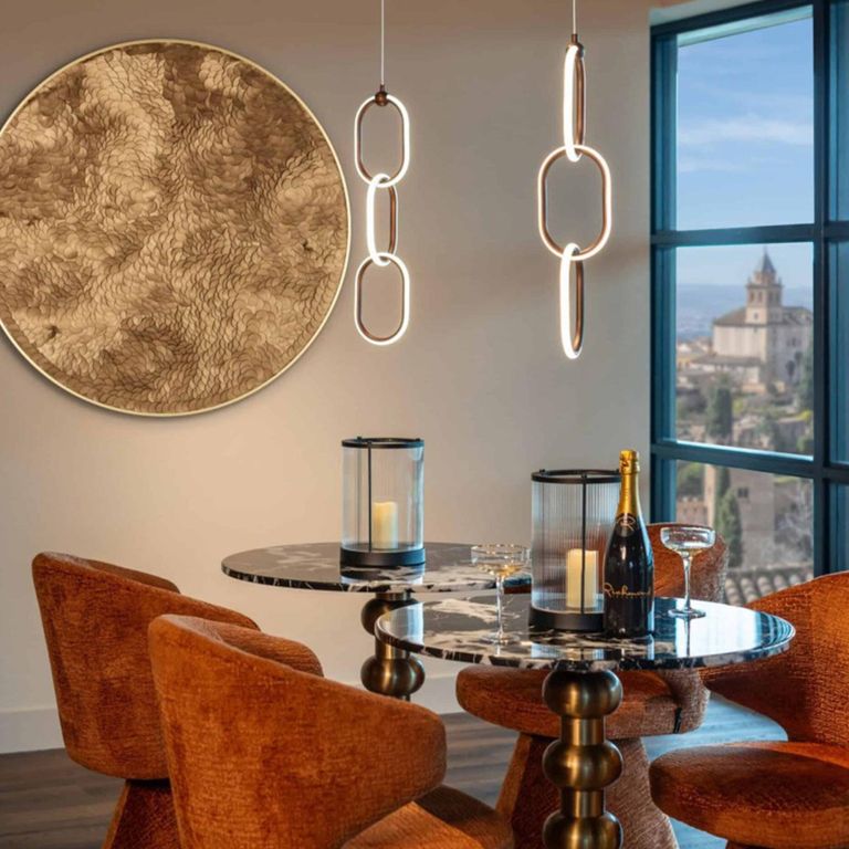 Witlox Bistro Table - Round - Black and Gold - Faux Marble and Metal