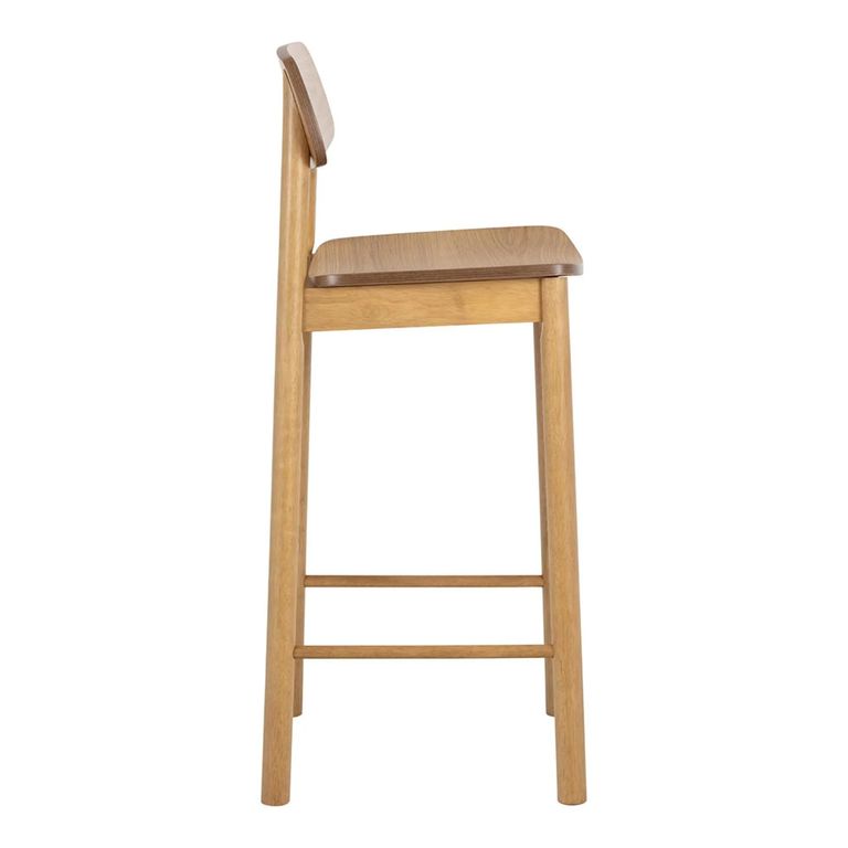 Barlow Barstool - Set of 2 - Oak - with Back