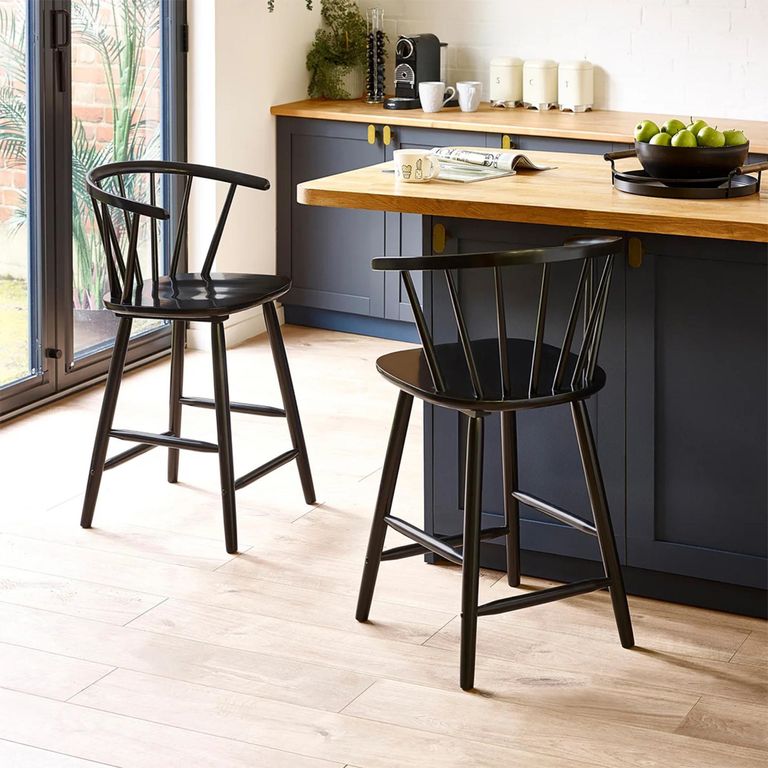 Modena Bar Stool - Set of 2 - Black