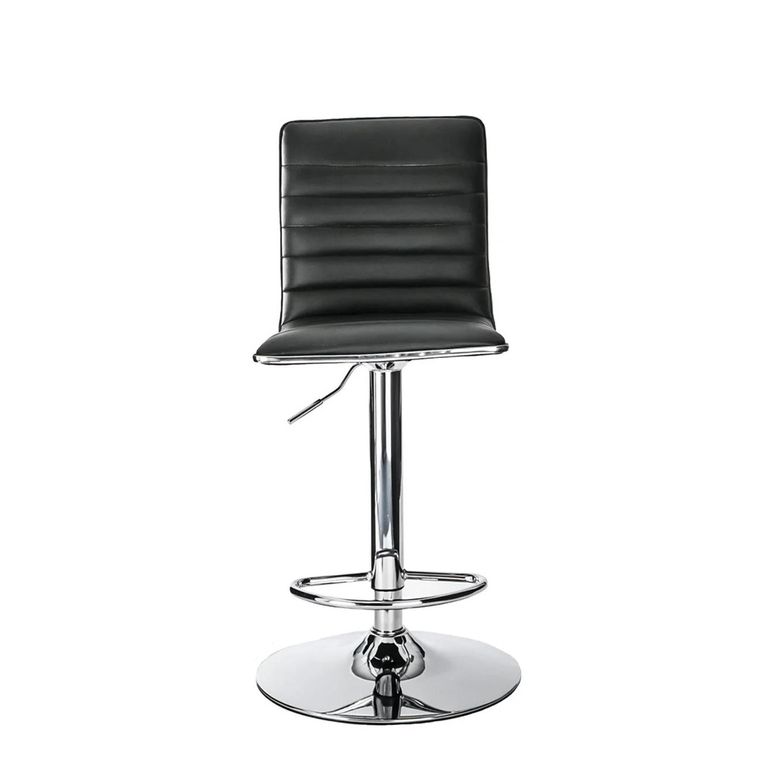 Colby Barstool - Set of 2 - Black Faux Leather - ABS1301-BLK