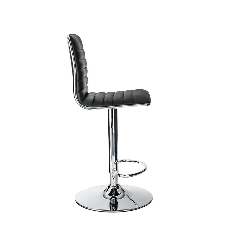 Colby Barstool - Set of 2 - Black Faux Leather - ABS1301-BLK