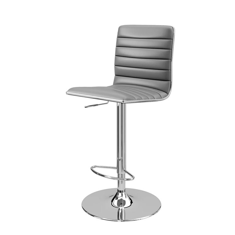 Colby Barstool - Set of 2 - Grey Faux Leather - ABS1301-GRY