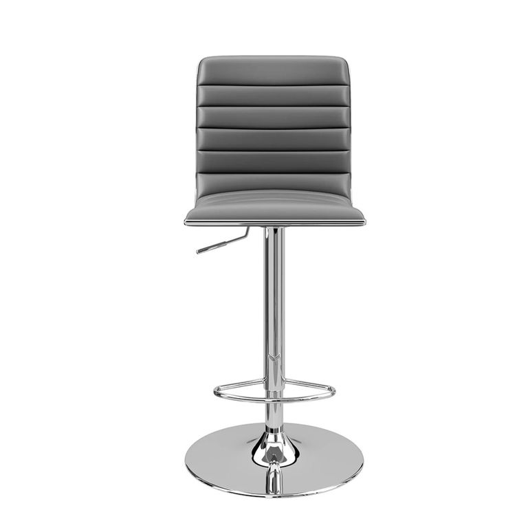 Colby Barstool - Set of 2 - Grey Faux Leather - ABS1301-GRY