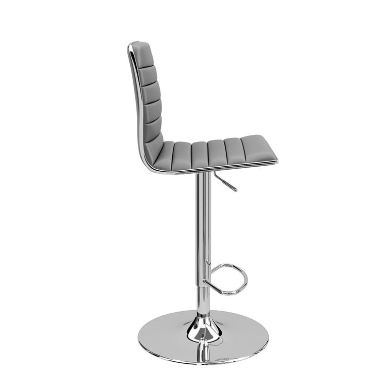 Colby Barstool - Set of 2 - Grey Faux Leather - ABS1301-GRY