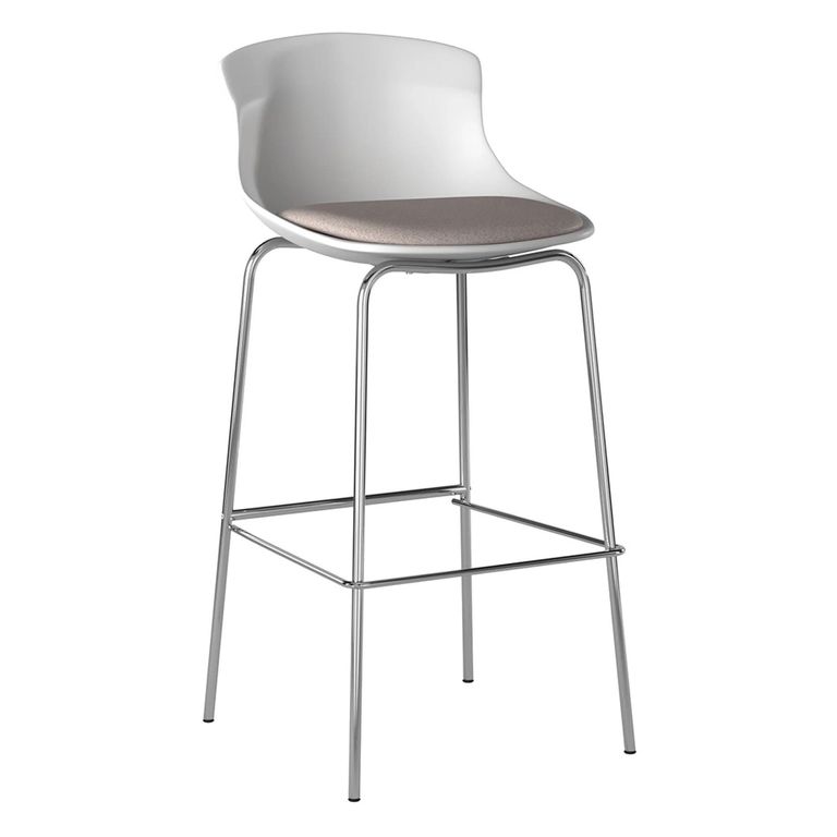 Helena Barstool - Set of 2 - White - ABS7085WHT