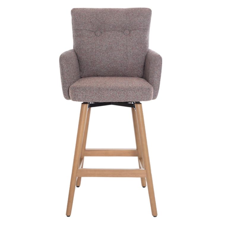 Cotswold Counter Stool - Set of 2 - Blush Granite - Fabric and Wood