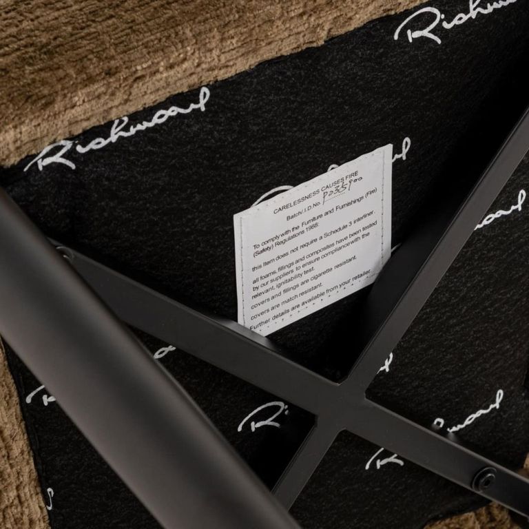 Taylor Barstool - Brandy Fusion and Black - Fabric and Metal
