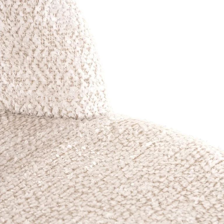 Delphine Cream Fabric Counter Stool with Back